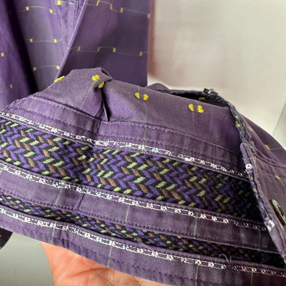 Robert Graham Men’s XL Purple Classic Fit LS Shirt - Picture 2 of 9